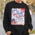 4th Of July Read Blue Patriotic Book Lovers Girl Women Sweatshirt Gifts for Him 4th Of July Read Blue Patriotic Book Lovers Girl Women Sweatshirt Gifts for Him