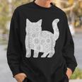 Adult Coloring Book CAT Mandala Flowers T-Shirt Sweatshirt Gifts for Him
