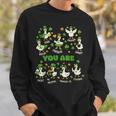 You Are Affirmations Goose StPatrick's Day Book Teacher Sweatshirt Gifts for Him You Are Affirmations Goose StPatrick's Day Book Teacher Sweatshirt Gifts for Him