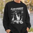 Alien Abduction UFO Lovers Comic Book Style Shirt Sweatshirt Gifts for Him