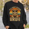 Animal Print Clothes Wild About Reading Bruh Kids Book Lover Sweatshirt Gifts for Him