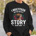 Audiobook Enthusiasts Headphones Flowers Book Club Bookworm Sweatshirt Gifts for Him Audiobook Enthusiasts Headphones Flowers Book Club Bookworm Sweatshirt Gifts for Him