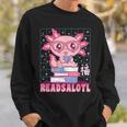 Axolotl Books Readsalotl Reading Bookworm Boys Girls Kids Sweatshirt Gifts for Him