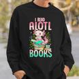 Axolotl Shirts For Girls Book Lover Cute I Read Alotl Books Sweatshirt Gifts for Him