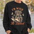 Banned Book Reading Squad Bookish I'm With The Banned Sweatshirt Gifts for Him