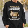 Banned Book Set Book Lover Banned Book List Librarian Sweatshirt Gifts for Him