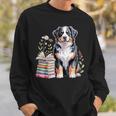 Bernese Mountain Dog Berner Bookworm Flowers Book Reading Sweatshirt Gifts for Him Bernese Mountain Dog Berner Bookworm Flowers Book Reading Sweatshirt Gifts for Him