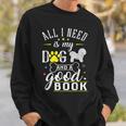 Bichon Frise Dog Saying Drawing Books Reading Sweatshirt Gifts for Him