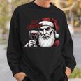Bite Christmas Vampire Santa Claus Vintage Comic Book Style Sweatshirt Gifts for Him