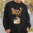 Boo Kids Book Lover Ghost Halloween Librarian Sweatshirt Gifts for Him