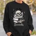 Boo Skeleton Skull Books Halloween Women School Teacher Kid Sweatshirt Gifts for Him Boo Skeleton Skull Books Halloween Women School Teacher Kid Sweatshirt Gifts for Him