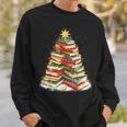 Book Christmas Tree Reading Sweatshirt Gifts for Him