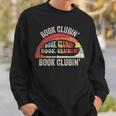 Book Clubin' Retro 70s Style Book Club Reader Graphic Sweatshirt Gifts for Him Book Clubin' Retro 70s Style Book Club Reader Graphic Sweatshirt Gifts for Him