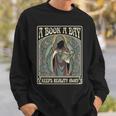 A Book a Day Keeps Reality Away Reading Lover Tarot Card Sweatshirt Gifts for Him