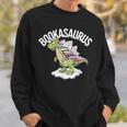 Book Dinosaur T-Rex Bookworm Dino Book Reading Sweatshirt Gifts for Him