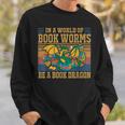 Book Dragon Kids Bookworm Sweatshirt Gifts for Him
