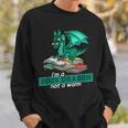 Im A Book Dragon Not A Worm Dragon Sweatshirt Gifts for Him