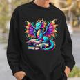 Book Dragon Reading Sweatshirt Gifts for Him