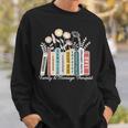 Book Flower Marriage Family Therapist Counseling Therapy Sweatshirt Gifts for Him Book Flower Marriage Family Therapist Counseling Therapy Sweatshirt Gifts for Him