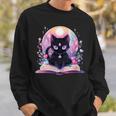 Book Lover Crystal Witchy Cute Cat Kawaii Pastel Goth Sweatshirt Gifts for Him Book Lover Crystal Witchy Cute Cat Kawaii Pastel Goth Sweatshirt Gifts for Him