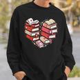 Book Lover Heart Shape Reading Librarian Valentine Men Women Sweatshirt Gifts for Him Book Lover Heart Shape Reading Librarian Valentine Men Women Sweatshirt Gifts for Him