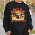 Book Lovers Reading Is My Superpower Avid Readers Bookworms Sweatshirt Gifts for Him Book Lovers Reading Is My Superpower Avid Readers Bookworms Sweatshirt Gifts for Him