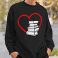 Book Nerd's Book Lover's Valentine's Day Sweatshirt Gifts for Him