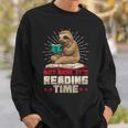 Book Reader Sloth Bookworm Reading Book Club Sweatshirt Gifts for Him