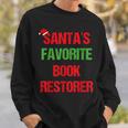 Book Restorer Pajama Christmas Sweatshirt Gifts for Him