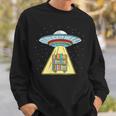 Book Shelf Ufo Abduction Sweatshirt Gifts for Him