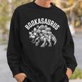 Book T-Rex Dino Bookworm Reading Book Dinosaur Sweatshirt Gifts for Him