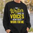 Book Writer Voices In My Head Work For Me Author Writing Sweatshirt Gifts for Him
