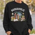 Bookaholic Addicted To Reading Book Lovers Literacy Sweatshirt Gifts for Him