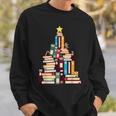 Booklovers Christmas Book Tree Sweatshirt Gifts for Him