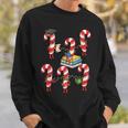 Bookmas Christmas Books Shirt Candy Cane Bookworm Sweatshirt Gifts for Him