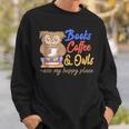 Books Coffee & Owls Are My Happy Place Book Lovers Sweatshirt Gifts for Him Books Coffee & Owls Are My Happy Place Book Lovers Sweatshirt Gifts for Him