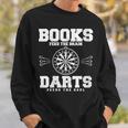 Books Feed The Brain Darts Feeds The Soul Sweatshirt Gifts for Him Books Feed The Brain Darts Feeds The Soul Sweatshirt Gifts for Him
