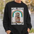 More Books Less People Mystic Book Rainbow Reading Book Sweatshirt Gifts for Him More Books Less People Mystic Book Rainbow Reading Book Sweatshirt Gifts for Him
