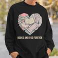 Books And Pajamas Reading Bedtime Sweatshirt Gifts for Him