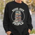 Books Over People Rainbow Reading Bookworm Book Lovers Sweatshirt Gifts for Him Books Over People Rainbow Reading Bookworm Book Lovers Sweatshirt Gifts for Him