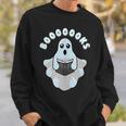 Books Reader Creepy Horror On Halloween Ghost Reading Sweatshirt Gifts for Him