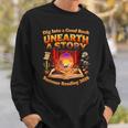 Books Summer Reading 2026 Unearth A Story Dinosaur Sweatshirt Gifts for Him