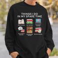 Books Things I Do In My Spare Time Reading Sweatshirt Gifts for Him