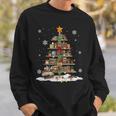Bookshelf Christmas Tree Books For Book Lovers And Librarian Sweatshirt Gifts for Him Bookshelf Christmas Tree Books For Book Lovers And Librarian Sweatshirt Gifts for Him