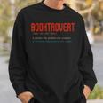 Booktrovert Definition Description Book Lover Librarian Tee Sweatshirt Gifts for Him