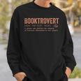 Booktrovert Definition Sweatshirt Gifts for Him