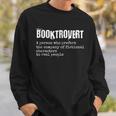 Booktrovert Reading Book Lover Sweatshirt Gifts for Him