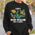 Bookworm Books Reading I Am A Book Dragon Sweatshirt Gifts for Him Bookworm Books Reading I Am A Book Dragon Sweatshirt Gifts for Him