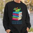 Bookworm Easily Distracted By Dragons And Books Reader Sweatshirt Gifts for Him