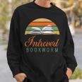 Bookworm Introvert Fun Book Lovers Reading Sweatshirt Gifts for Him